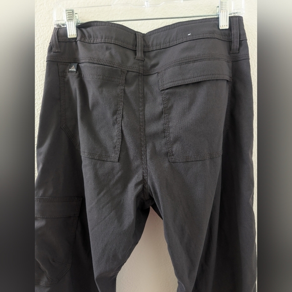 Prana Men's Zion Stretch Pants Gray 31x32 Roll Tab Hem - Picture 3 of 7
